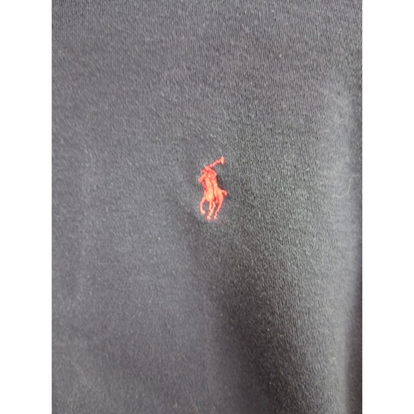 Ralph Lauren Sport Mock Neck Top L Navy Red Pony Long Sleeve (79 characters — o - Picture 2 of 6
